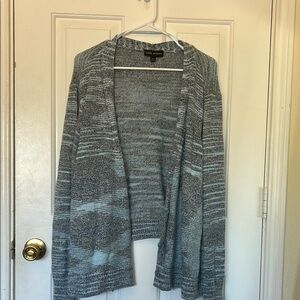 Lane Bryant Blue V-neck Cardigan Sweater